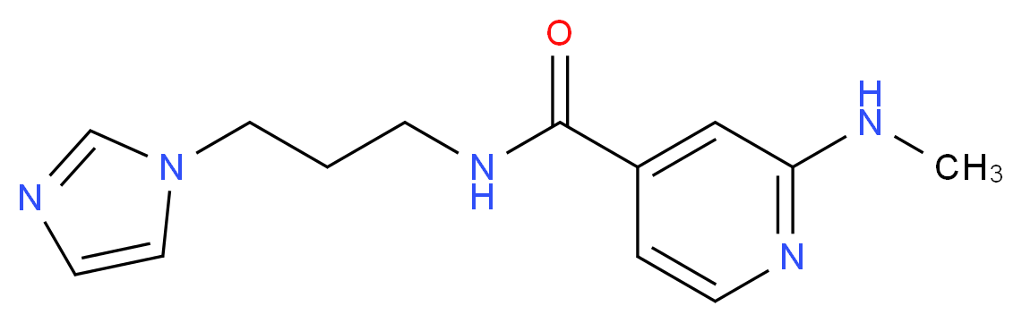 N-[3-(1H-imidazol-1-yl)propyl]-2-(methylamino)isonicotinamide_Molecular_structure_CAS_)
