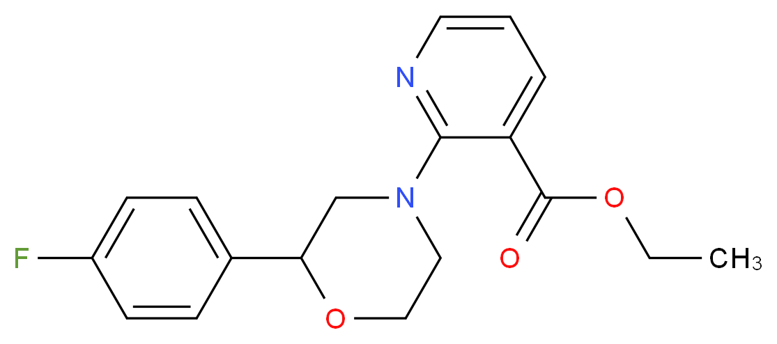 ethyl 2-[2-(4-fluorophenyl)morpholin-4-yl]nicotinate_Molecular_structure_CAS_)