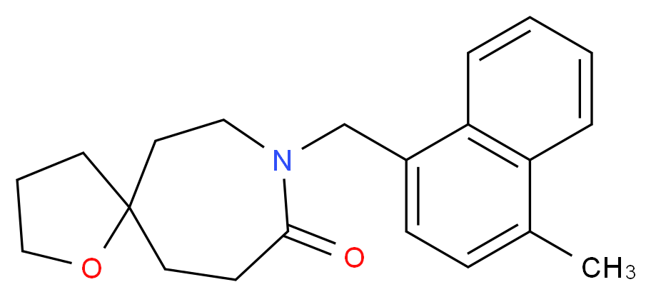 8-[(4-methyl-1-naphthyl)methyl]-1-oxa-8-azaspiro[4.6]undecan-9-one_Molecular_structure_CAS_)