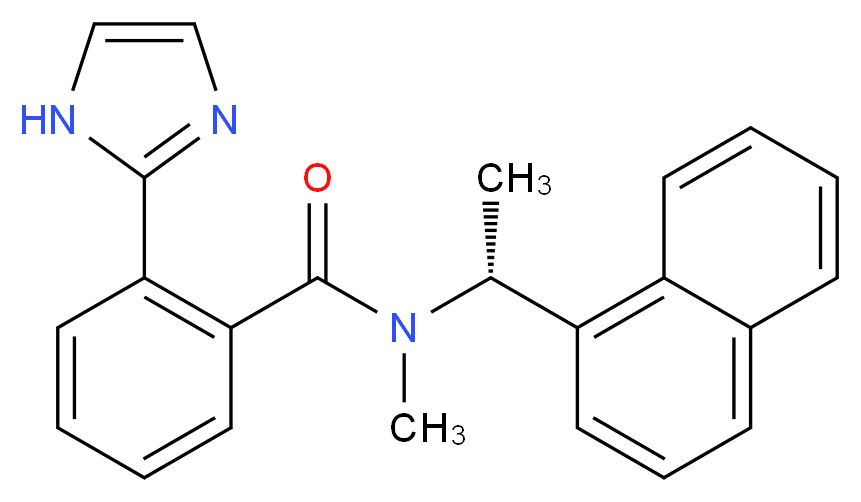 2-(1H-imidazol-2-yl)-N-methyl-N-[(1R)-1-(1-naphthyl)ethyl]benzamide_Molecular_structure_CAS_)