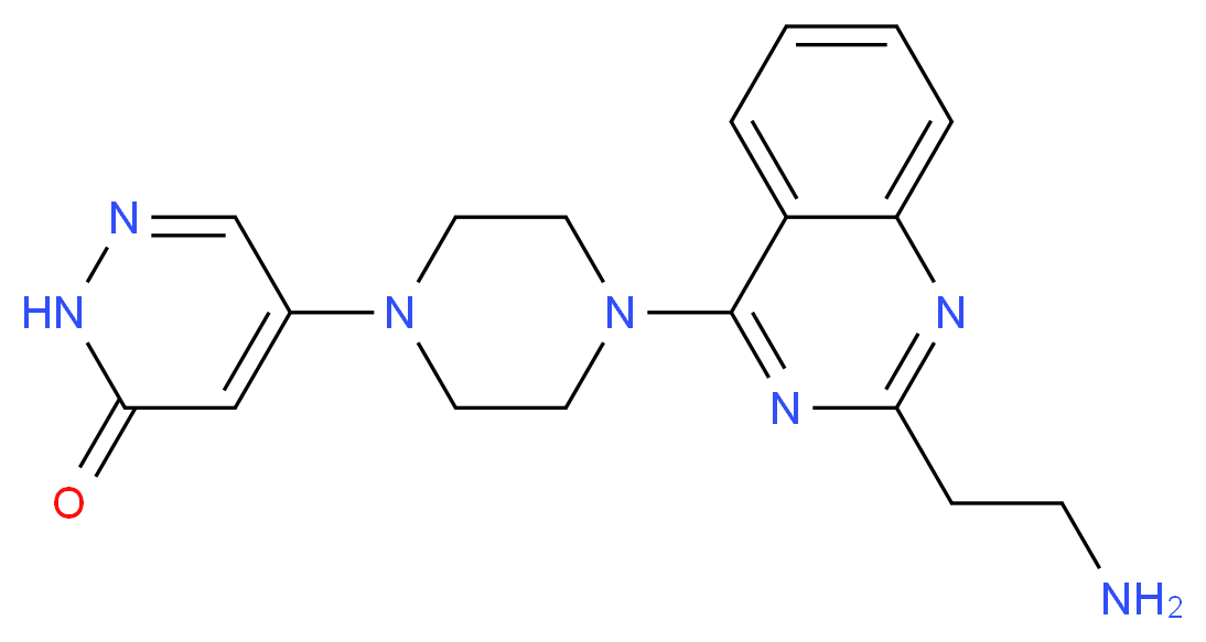 5-{4-[2-(2-aminoethyl)quinazolin-4-yl]piperazin-1-yl}pyridazin-3(2H)-one_Molecular_structure_CAS_)