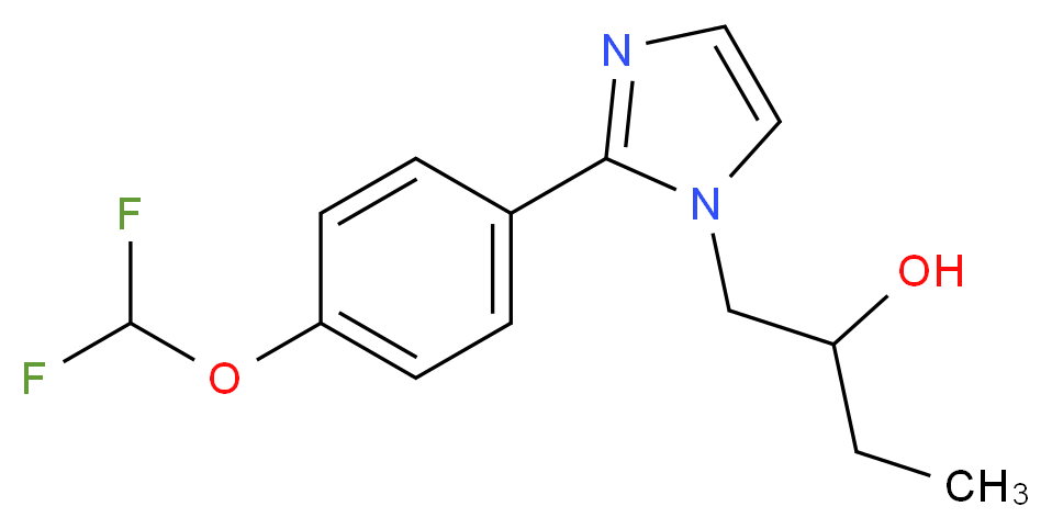 1-{2-[4-(difluoromethoxy)phenyl]-1H-imidazol-1-yl}butan-2-ol_Molecular_structure_CAS_)