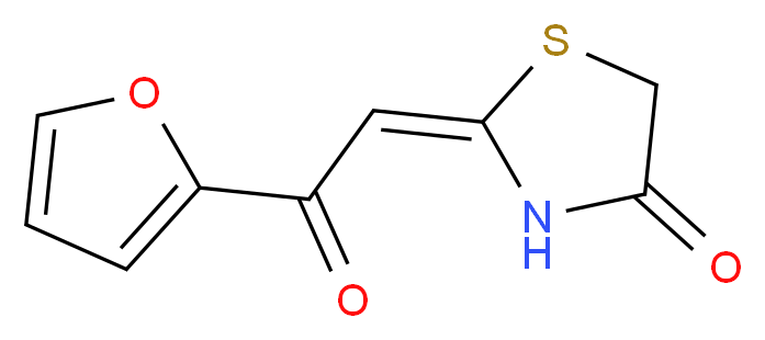 (2E)-2-[2-(2-furyl)-2-oxoethylidene]-1,3-thiazolidin-4-one_Molecular_structure_CAS_)