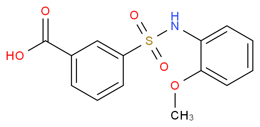 3-(2-Methoxy-phenylsulfamoyl)-benzoic acid_Molecular_structure_CAS_)