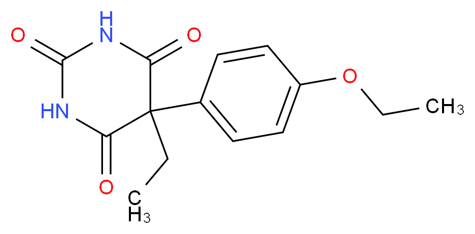 5-(4-Ethoxyphenyl)-5-ethylbarbituric Acid_Molecular_structure_CAS_55784-21-9)