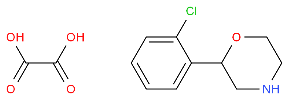 2-(2-Chlorophenyl)morpholine oxalate_Molecular_structure_CAS_913297-04-8)