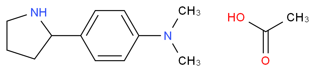 Dimethyl-(4-pyrrolidin-2-yl-phenyl)-amine monoacetate_Molecular_structure_CAS_298690-88-7)