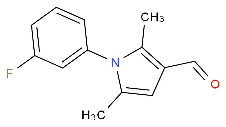 1-(3-fluorophenyl)-2,5-dimethyl-1H-pyrrole-3-carbaldehyde_Molecular_structure_CAS_428497-01-2)