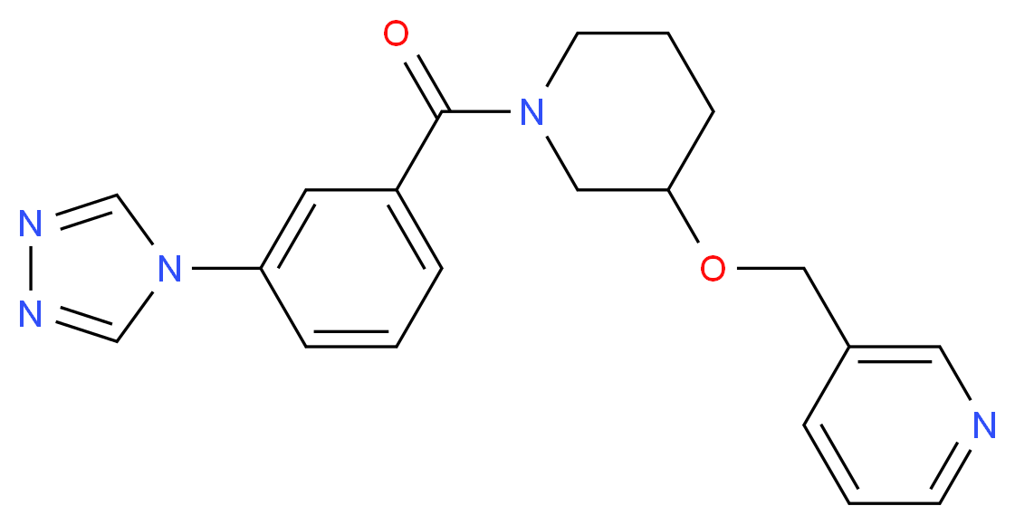 3-[({1-[3-(4H-1,2,4-triazol-4-yl)benzoyl]-3-piperidinyl}oxy)methyl]pyridine_Molecular_structure_CAS_)