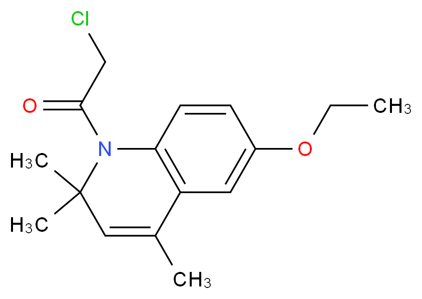 1-(chloroacetyl)-6-ethoxy-2,2,4-trimethyl-1,2-dihydroquinoline_Molecular_structure_CAS_)