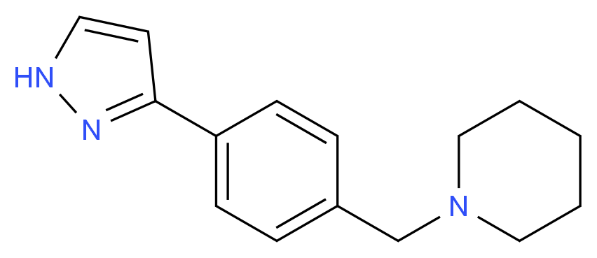1-[4-(1H-pyrazol-3-yl)benzyl]piperidine_Molecular_structure_CAS_)