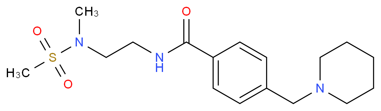 N-{2-[methyl(methylsulfonyl)amino]ethyl}-4-(piperidin-1-ylmethyl)benzamide_Molecular_structure_CAS_)