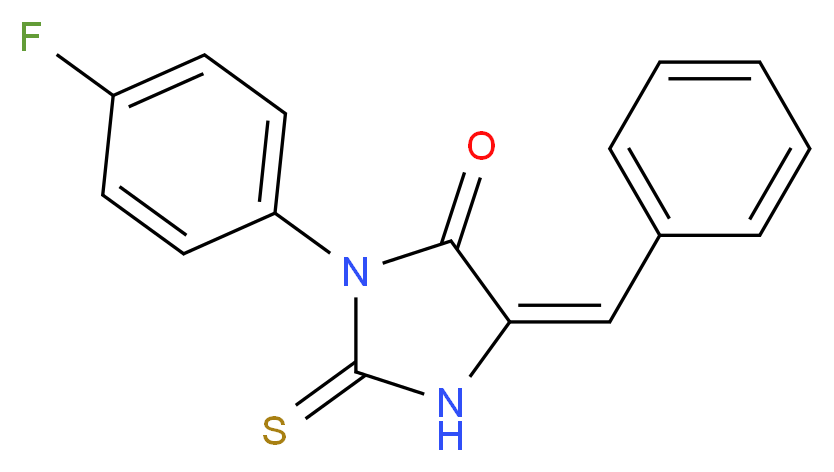 5-Benzylidene-3-(4-fluoro-phenyl)-2-thioxo-imidazolidin-4-one_Molecular_structure_CAS_)