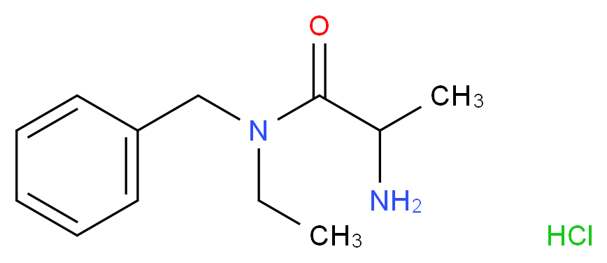 2-Amino-N-benzyl-N-ethylpropanamide hydrochloride_Molecular_structure_CAS_)