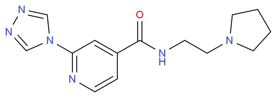 N-(2-pyrrolidin-1-ylethyl)-2-(4H-1,2,4-triazol-4-yl)isonicotinamide_Molecular_structure_CAS_)
