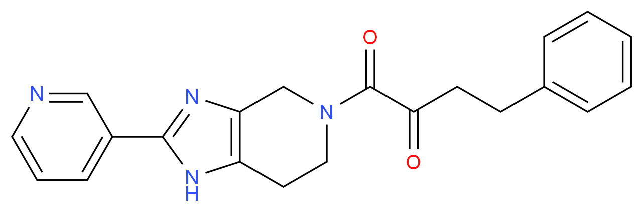 1-oxo-4-phenyl-1-(2-pyridin-3-yl-1,4,6,7-tetrahydro-5H-imidazo[4,5-c]pyridin-5-yl)butan-2-one_Molecular_structure_CAS_)