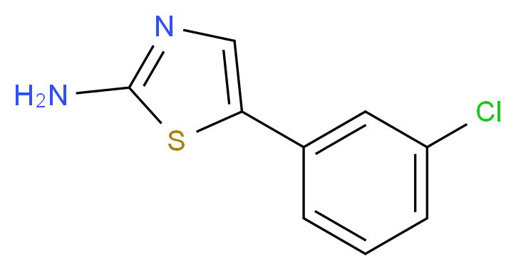 5-(3-chlorophenyl)-1,3-thiazol-2-amine_Molecular_structure_CAS_)