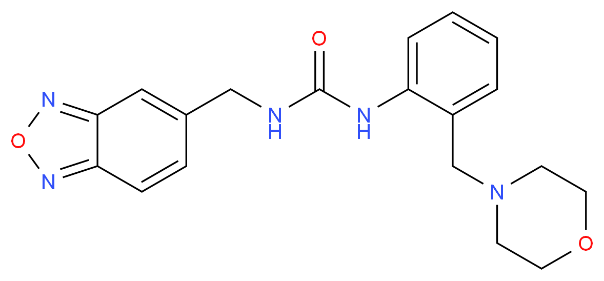 N-(2,1,3-benzoxadiazol-5-ylmethyl)-N'-[2-(morpholin-4-ylmethyl)phenyl]urea_Molecular_structure_CAS_)
