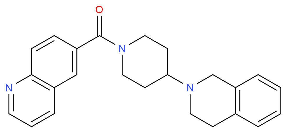 6-{[4-(3,4-dihydro-2(1H)-isoquinolinyl)-1-piperidinyl]carbonyl}quinoline_Molecular_structure_CAS_)