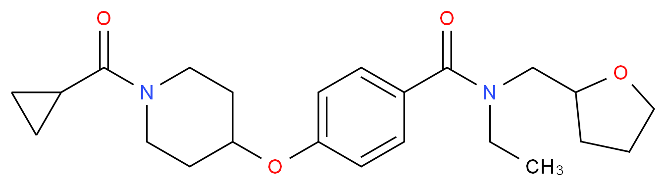 4-{[1-(cyclopropylcarbonyl)-4-piperidinyl]oxy}-N-ethyl-N-(tetrahydro-2-furanylmethyl)benzamide_Molecular_structure_CAS_)