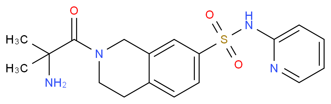 2-(2-methylalanyl)-N-pyridin-2-yl-1,2,3,4-tetrahydroisoquinoline-7-sulfonamide_Molecular_structure_CAS_)