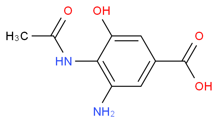 4-(ACETYLAMINO)-5-AMINO-3-HYDROXYBENZOIC ACID_Molecular_structure_CAS_)