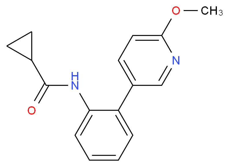 N-[2-(6-methoxypyridin-3-yl)phenyl]cyclopropanecarboxamide_Molecular_structure_CAS_)