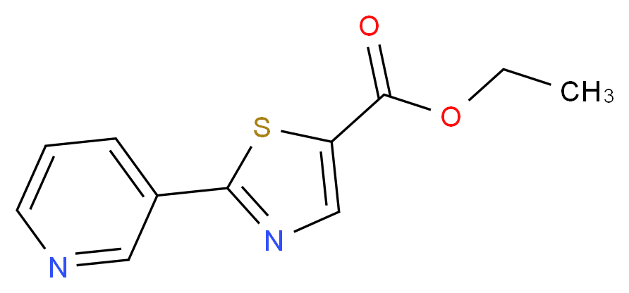 2-PYRIDIN-3-YL-THIAZOLE-5-CARBOXYLIC ACID ETHYL ESTER_Molecular_structure_CAS_886370-75-8)