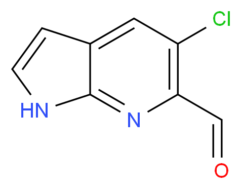 5-Chloro-1H-pyrrolo[2,3-b]pyridine-6-carbaldehyde_Molecular_structure_CAS_)
