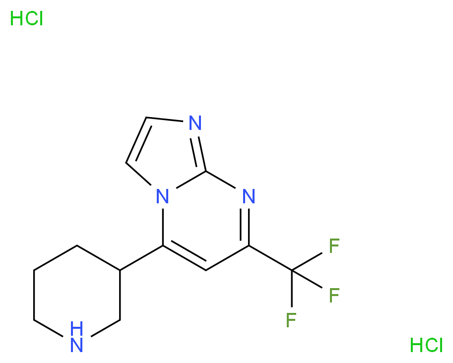 5-Piperidin-3-yl-7-trifluoromethyl-imidazo[1,2-a]-pyrimidine dihydrochloride_Molecular_structure_CAS_1185299-45-9)