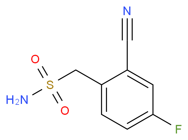 (2-cyano-4-fluorophenyl)methanesulfonamide_Molecular_structure_CAS_)