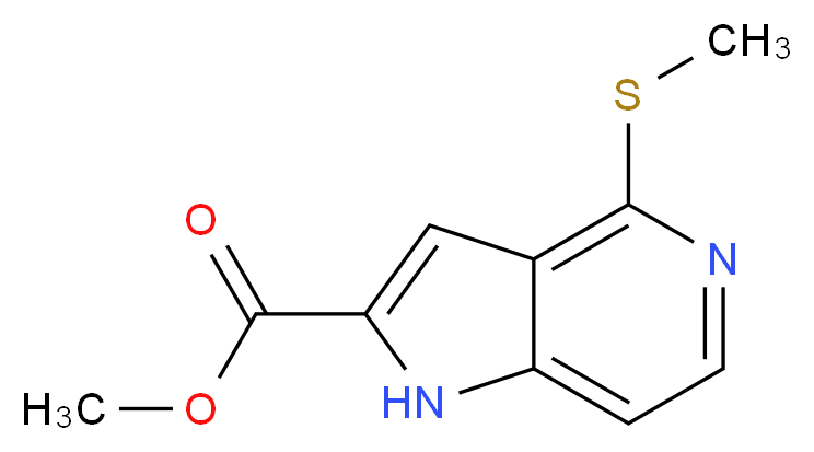 Methyl 4-methylsulfanyl-5-azaindole-2-carboxylate_Molecular_structure_CAS_688356-98-1)