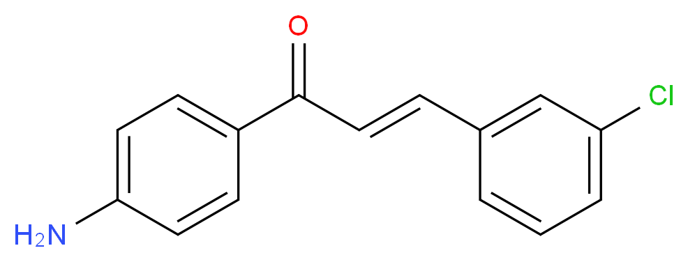 (2E)-1-(4-Aminophenyl)-3-(3-chlorophenyl)prop-2-en-1-one_Molecular_structure_CAS_)