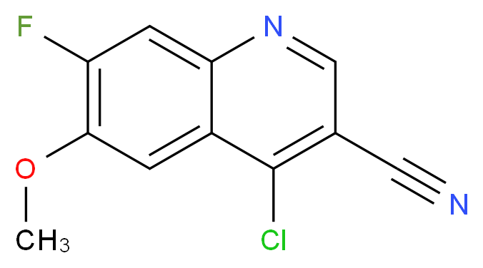 4-Chloro-7-fluoro-6-methoxy-quinoline-3-carbonitrile_Molecular_structure_CAS_622369-40-8)