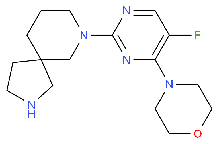 7-(5-fluoro-4-morpholin-4-ylpyrimidin-2-yl)-2,7-diazaspiro[4.5]decane_Molecular_structure_CAS_)