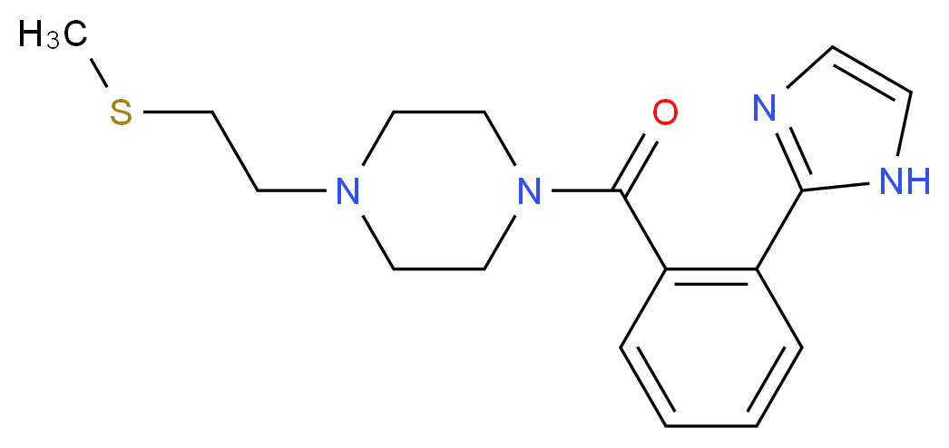 1-[2-(1H-imidazol-2-yl)benzoyl]-4-[2-(methylthio)ethyl]piperazine_Molecular_structure_CAS_)