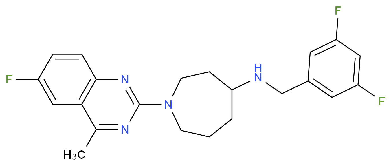 N-(3,5-difluorobenzyl)-1-(6-fluoro-4-methyl-2-quinazolinyl)-4-azepanamine_Molecular_structure_CAS_)