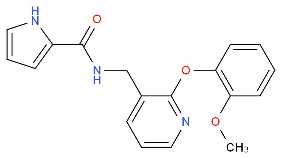 N-{[2-(2-methoxyphenoxy)pyridin-3-yl]methyl}-1H-pyrrole-2-carboxamide_Molecular_structure_CAS_)