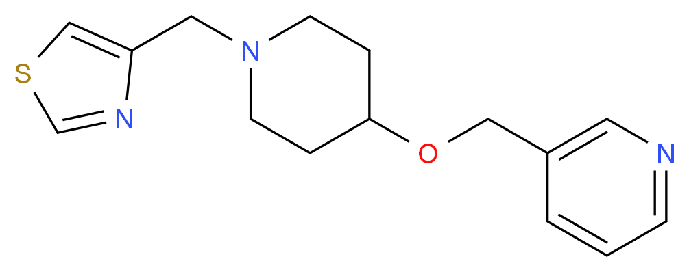 3-({[1-(1,3-thiazol-4-ylmethyl)piperidin-4-yl]oxy}methyl)pyridine_Molecular_structure_CAS_)