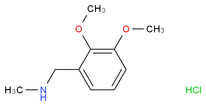 1-(2,3-Dimethoxyphenyl)-N-methylmethanamine hydrochloride_Molecular_structure_CAS_1158741-90-2)