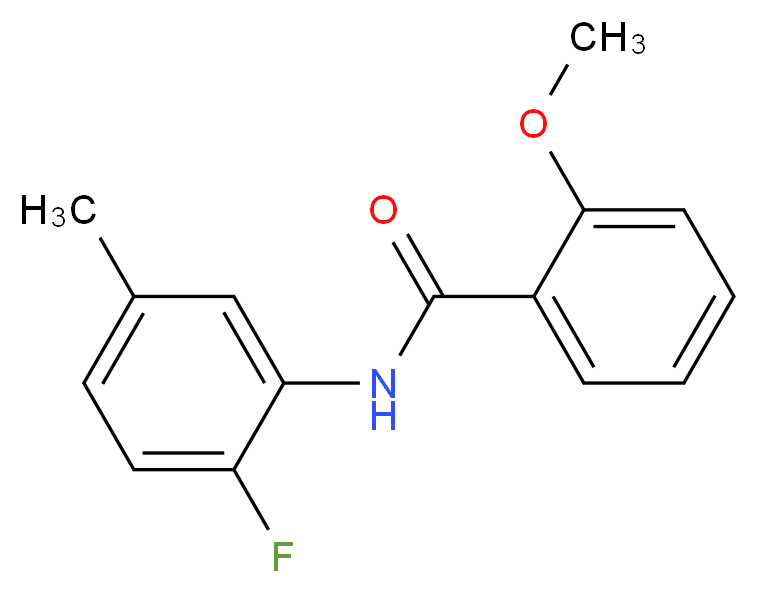 N-(2-Fluoro-5-methylphenyl)-2-methoxybenzamide_Molecular_structure_CAS_916037-60-0)