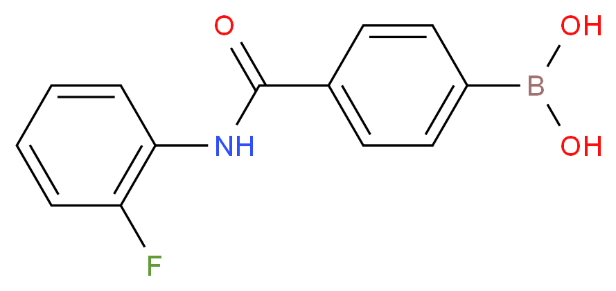 4-(2-Fluorophenylcarbamoyl)benzeneboronic acid_Molecular_structure_CAS_874288-06-9)