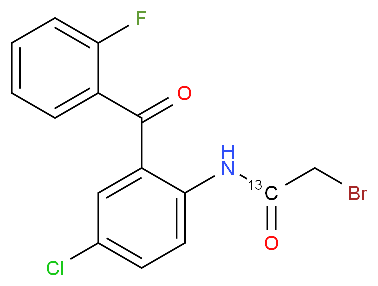 N-[2-(2-Fluorophenyl)-4-chlorophenyl-2-bromoacetamide-13C1_Molecular_structure_CAS_1189420-49-2)