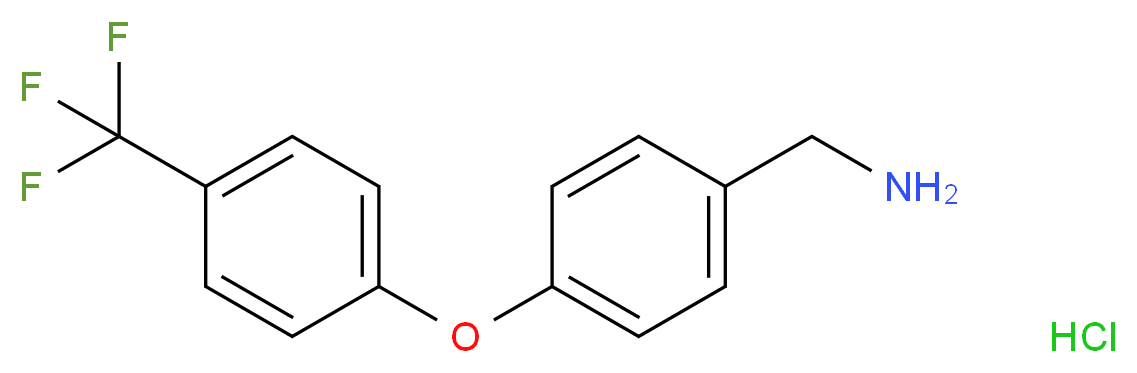 {4-[4-(trifluoromethyl)phenoxy]phenyl}methanamine hydrochloride_Molecular_structure_CAS_)