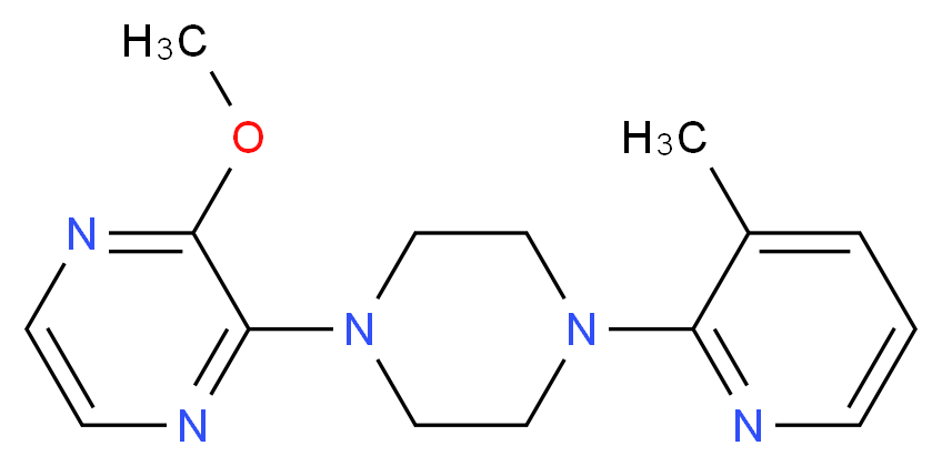 2-methoxy-3-[4-(3-methyl-2-pyridinyl)-1-piperazinyl]pyrazine_Molecular_structure_CAS_)