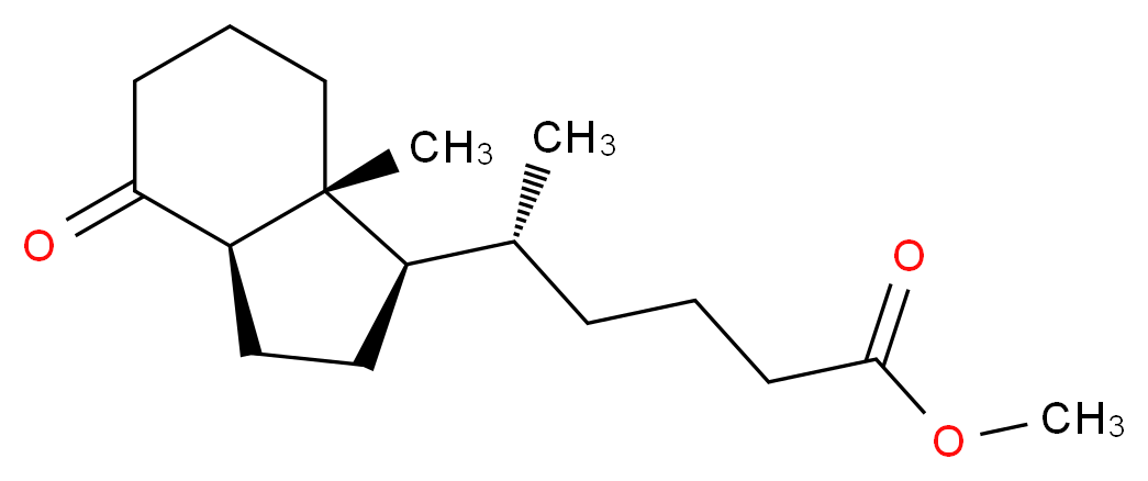 [1R-[1α(R*),3aβ,7aα]]-Octahydro-δ,7a-dimethyl-4-oxo-1H-indene-1-pentanoic Acid Methyl Ester_Molecular_structure_CAS_135359-41-0)