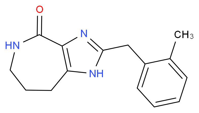 2-(2-methylbenzyl)-5,6,7,8-tetrahydroimidazo[4,5-c]azepin-4(1H)-one_Molecular_structure_CAS_)