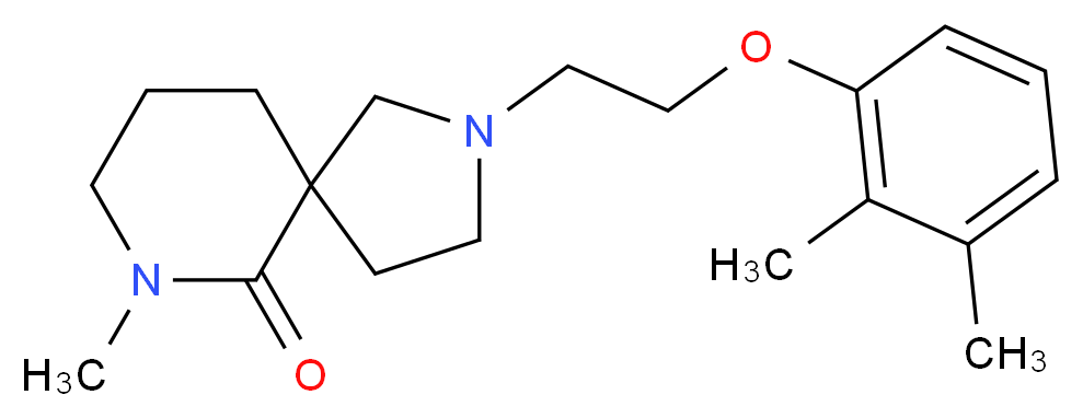 2-[2-(2,3-dimethylphenoxy)ethyl]-7-methyl-2,7-diazaspiro[4.5]decan-6-one_Molecular_structure_CAS_)