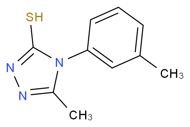 5-methyl-4-(3-methylphenyl)-4H-1,2,4-triazole-3-thiol_Molecular_structure_CAS_)