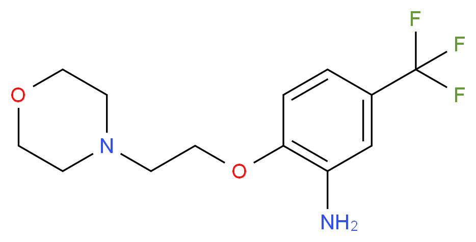 2-[2-(4-Morpholinyl)ethoxy]-5-(trifluoromethyl)-aniline_Molecular_structure_CAS_)